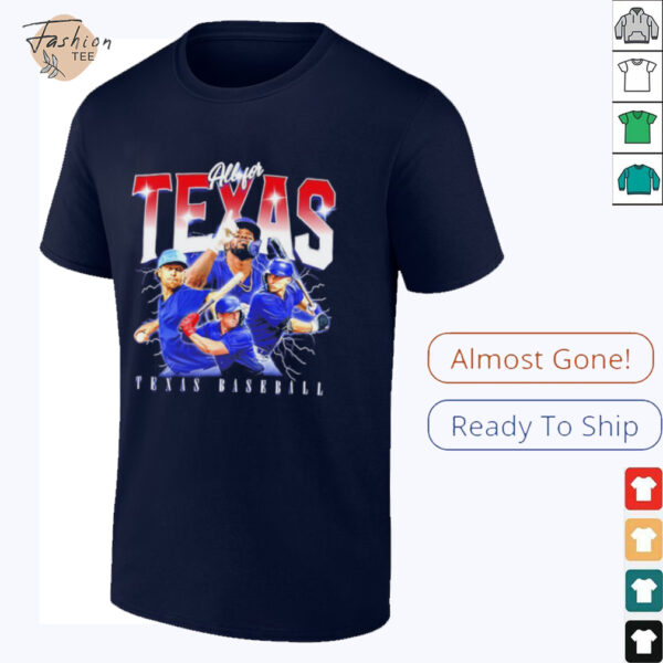 All for Texas baseball Jacob deGrom Wyatt Langford Adolis García and Corey shirt