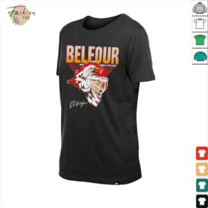 Ed Belfour Chicago Eagle Mask signature shirt