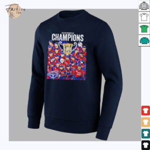 Evansville Thunderbolts 2025 SPHL President’s Cup Champions poster shirt