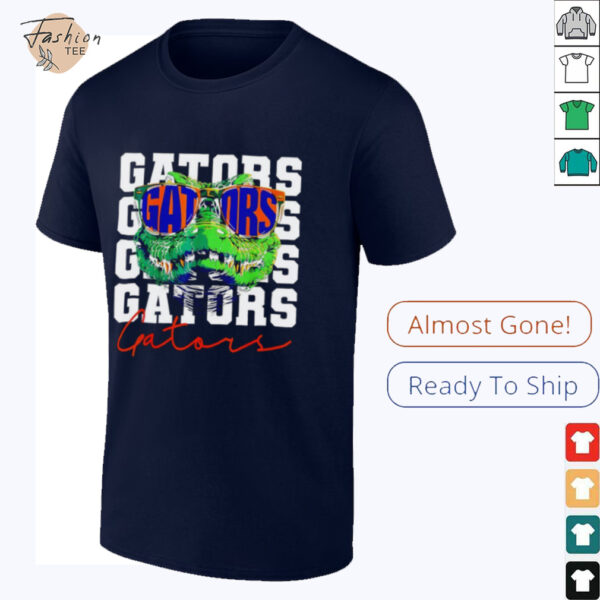 Florida Gators mascot wearing glasses repeat shirt