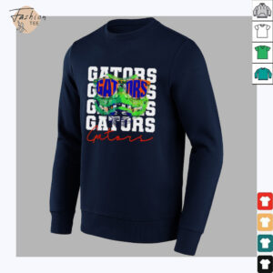 Florida Gators mascot wearing glasses repeat shirt