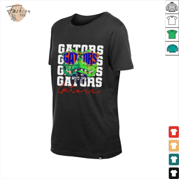 Florida Gators mascot wearing glasses repeat shirt