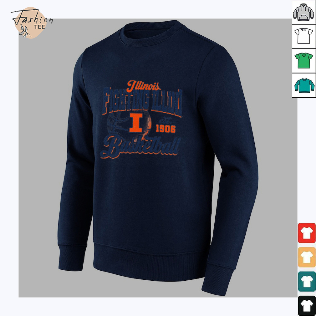 Illinois Basketball Retro Heather shirt Illinois Basketball Retro Heather shirt