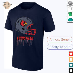 Louisville Cardinals Infant Dripping Football T Shirt