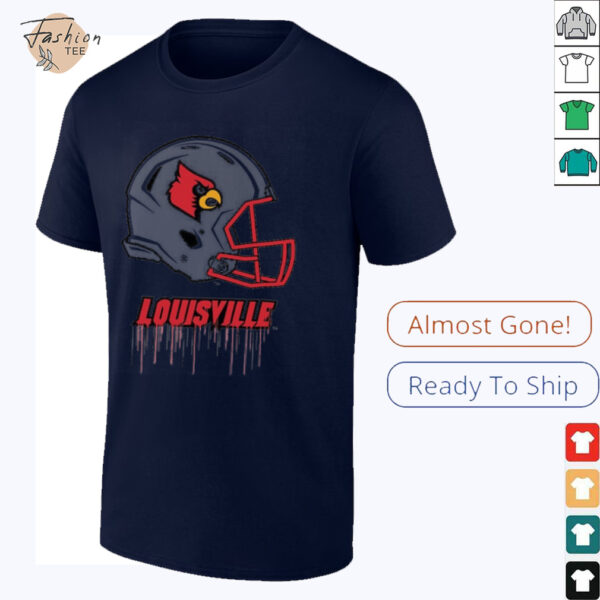 Louisville Cardinals Infant Dripping Football T Shirt