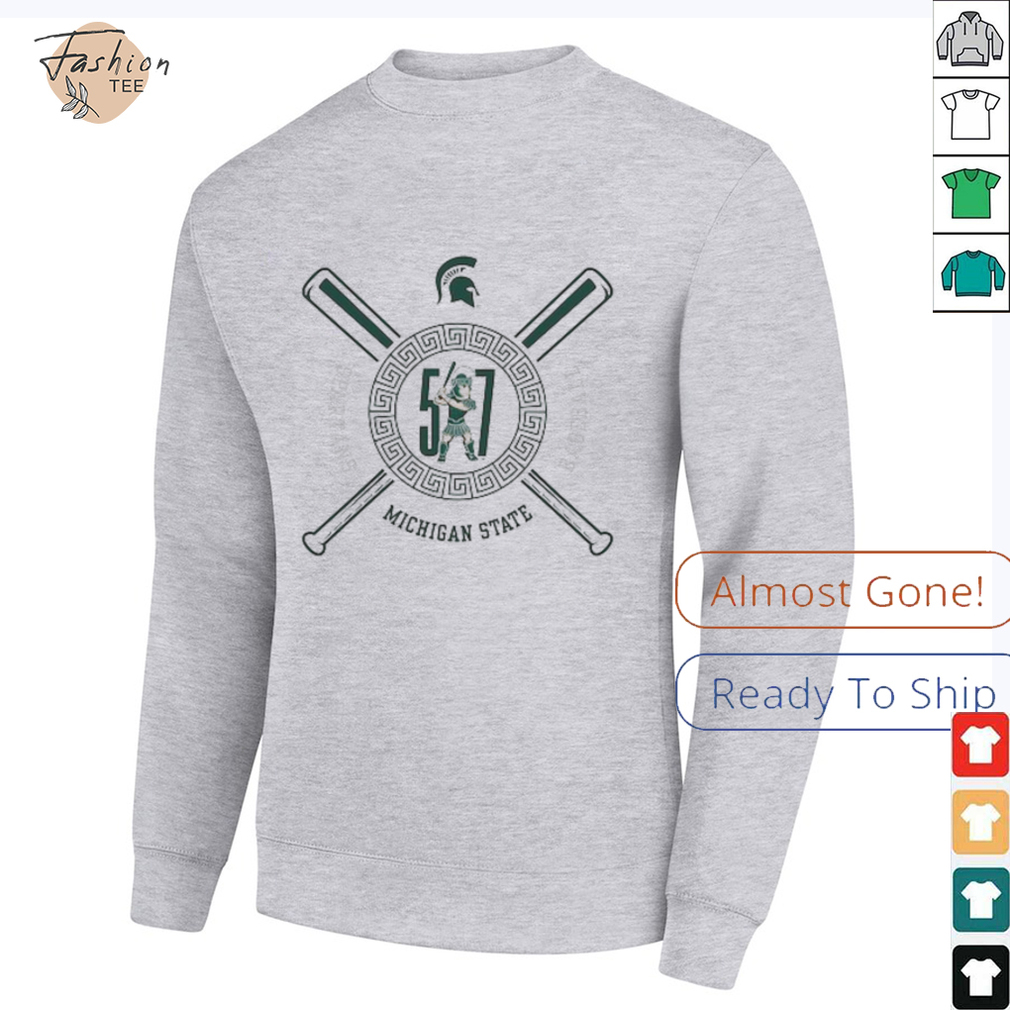Michigan State Spartans 517 Day Baseball T Shirt Michigan State Spartans 517 Day Baseball T Shirt
