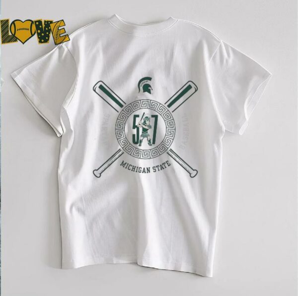 Michigan State Spartans 517 Day Baseball T Shirt
