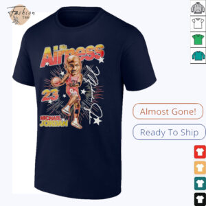 Nba Big Head Michael Jordan cartoon retro signature shirt