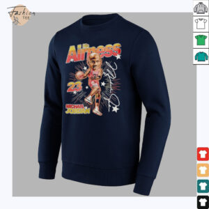Nba Big Head Michael Jordan cartoon retro signature shirt