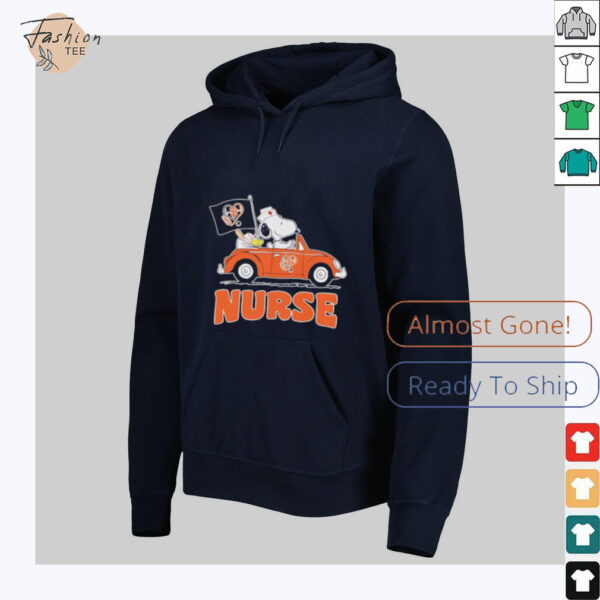 Nurse Snoopy and Woodstock driving car San Francisco Giants shirt