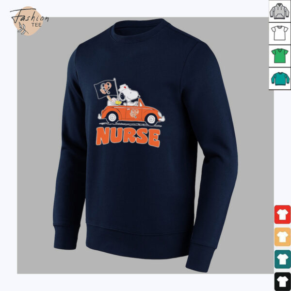 Nurse Snoopy and Woodstock driving car San Francisco Giants shirt