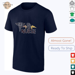 Nurse heartbeat San Diego Padres baseball shirt