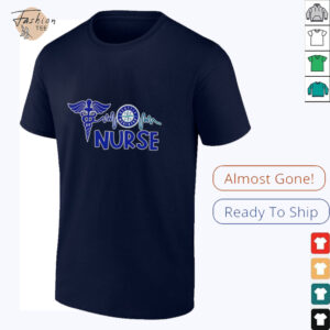 Nurse heartbeat Seattle Mariners baseball shirt