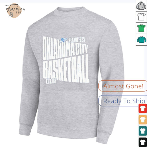 Oklahoma City Thunder basketball Playoff 2025 est 08 shirt