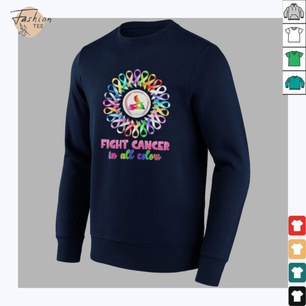 St Louis Cardinals fight cancer in all colors shirt