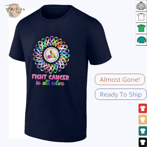 St Louis Cardinals fight cancer in all colors shirt