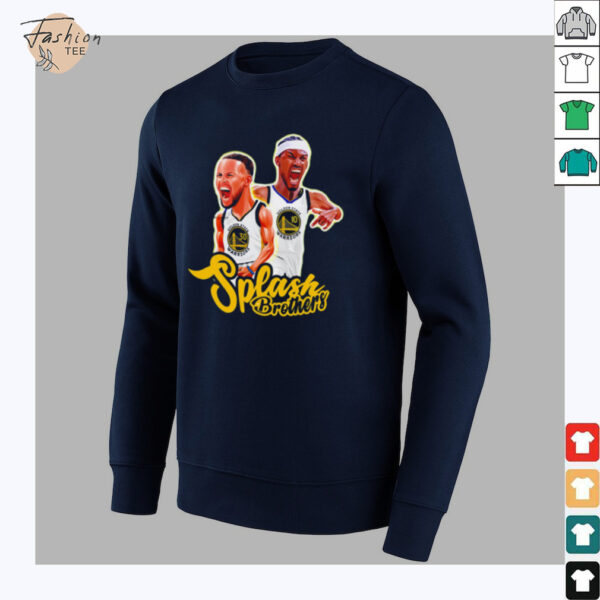 Steph Curry and Jimmy Butler Splash Brothers Warriors scream cartoon shirt