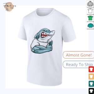 Strong shark gym shirt