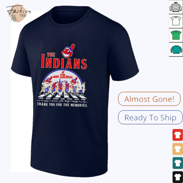 The Indians 1894 2025 Abbey Road thank you for the memories shirt