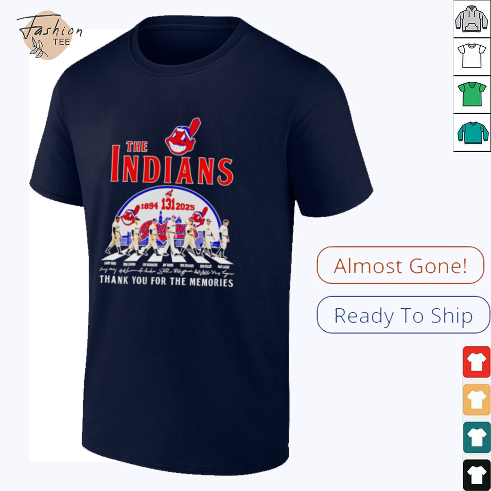 The Indians 1894 2025 Abbey Road thank you for the memories shirt The Indians 1894 2025 Abbey Road thank you for the memories shirt