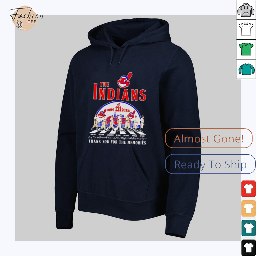 The Indians 1894 2025 Abbey Road thank you for the memories shirt The Indians 1894 2025 Abbey Road thank you for the memories shirt