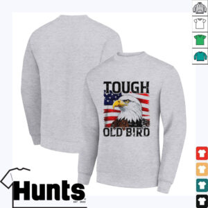 Tough old bird eagle USA flag shirt