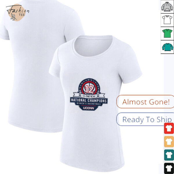 UConn WBB 12x NCAA Champions Logo Shirt