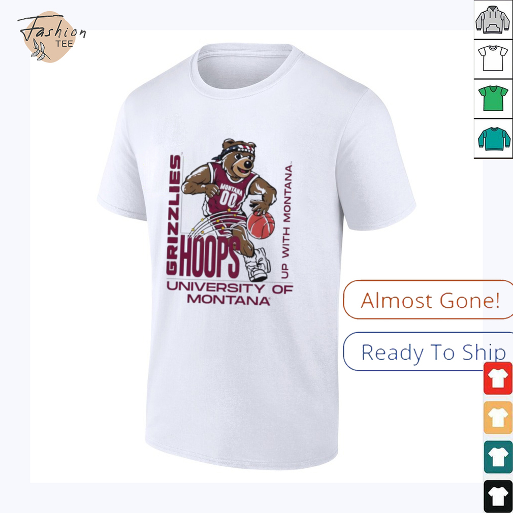 University of Montana Grizzlies Hoops up with Montana shirt University of Montana Grizzlies Hoops up with Montana shirt