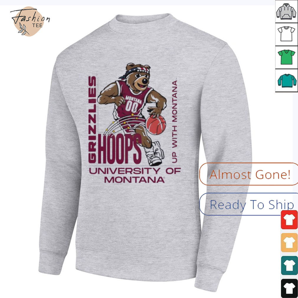 University of Montana Grizzlies Hoops up with Montana shirt University of Montana Grizzlies Hoops up with Montana shirt