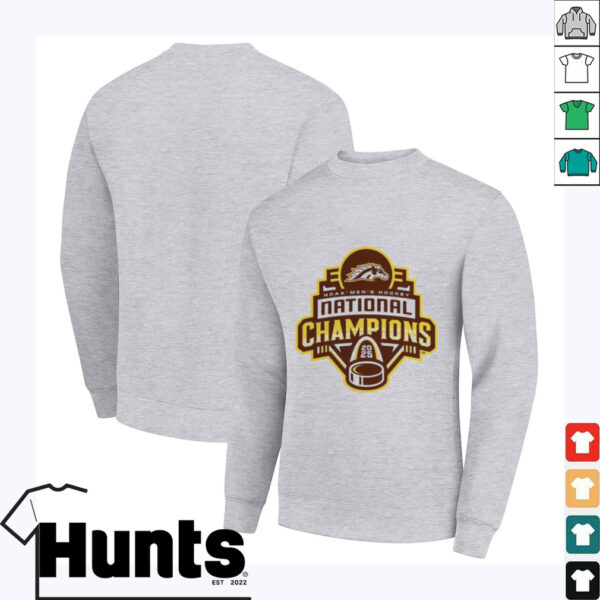 Western Michigan Broncos 2025 NCAA Frozen Four Men’s Ice Hockey National Champions Logo T Shirts