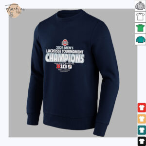 84 Scarlet Ohio State Buckeyes 2025 Big Ten Men's Lacrosse Conference Tournament Champions T Shirt
