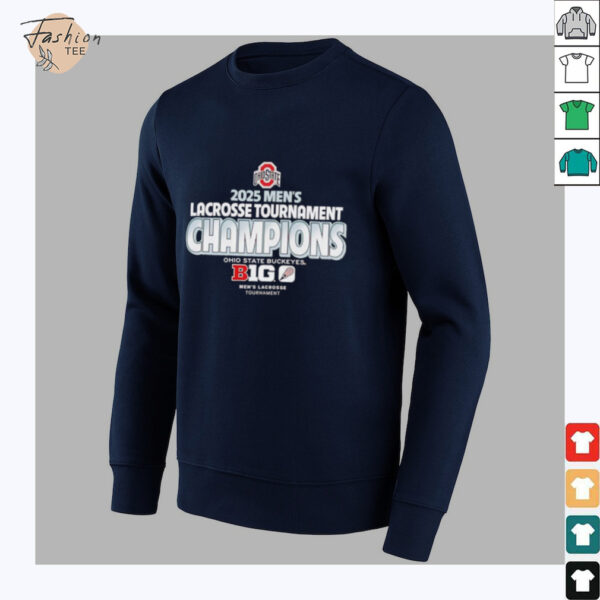 84 Scarlet Ohio State Buckeyes 2025 Big Ten Men’s Lacrosse Conference Tournament Champions T Shirt