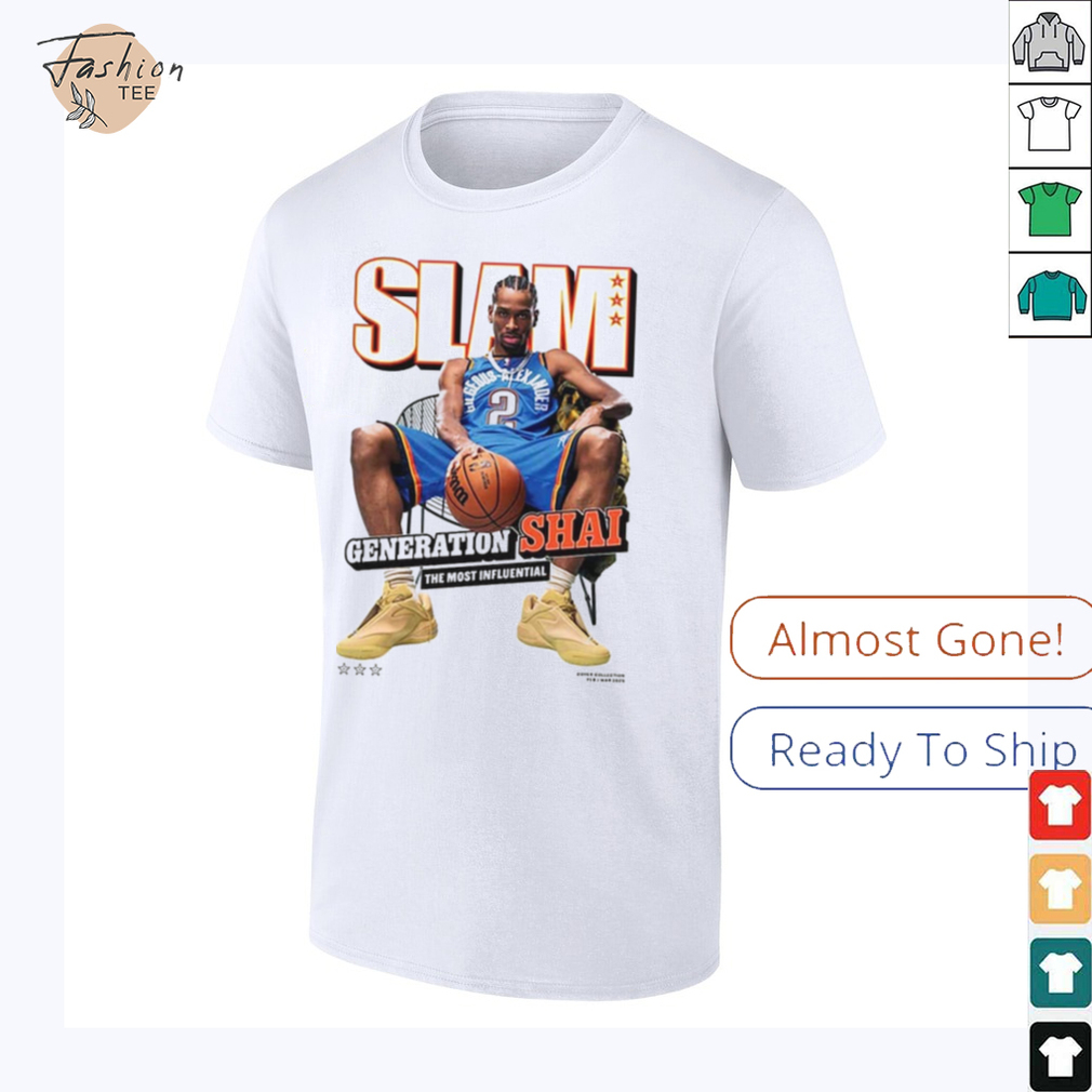 Alexander Oklahoma City Thunder SLAM 2025 Cover Graphic T Shirt Alexander Oklahoma City Thunder SLAM 2025 Cover Graphic T Shirt