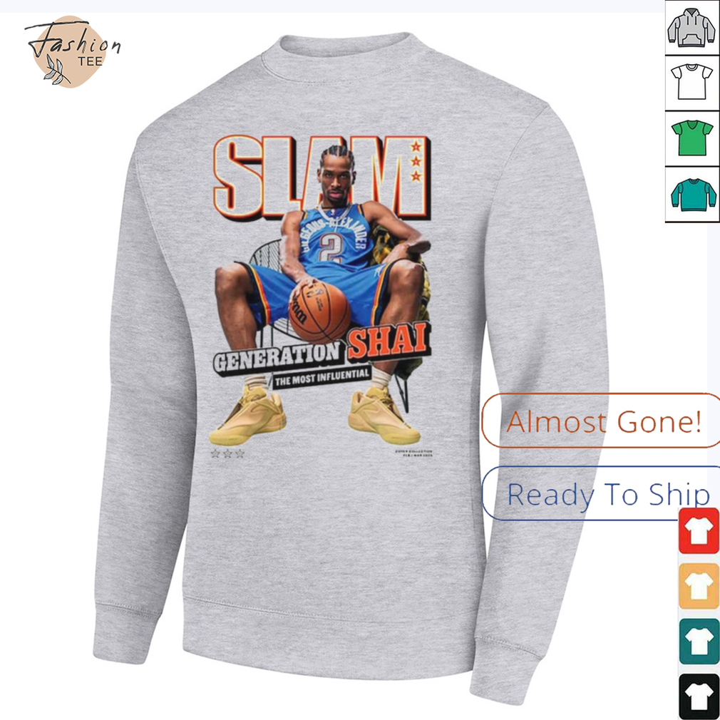 Alexander Oklahoma City Thunder SLAM 2025 Cover Graphic T Shirt Alexander Oklahoma City Thunder SLAM 2025 Cover Graphic T Shirt