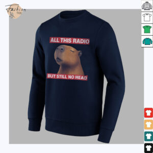 All This Radio But Still No Head Capybara Parody T Shirt