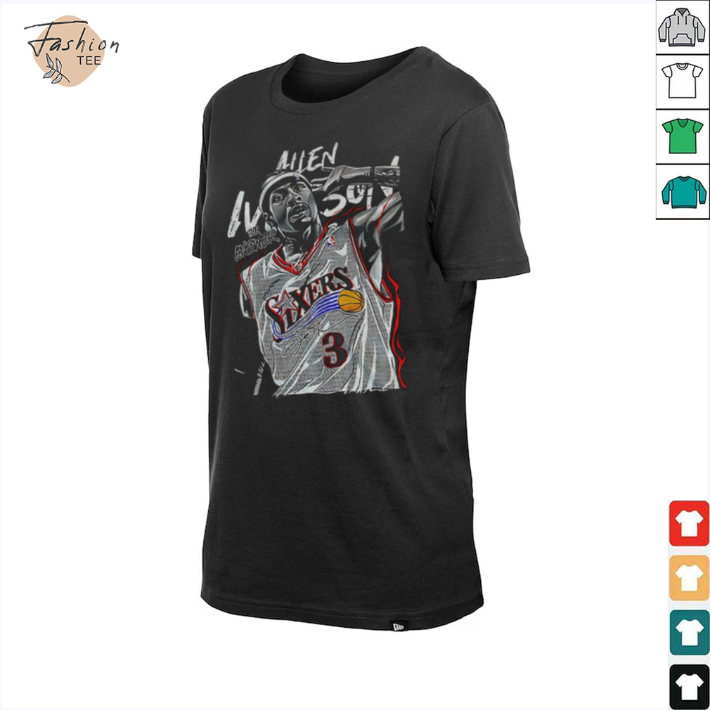 Allen Iverson 3 Philadelphia 76er the answer signature shirt Allen Iverson 3 Philadelphia 76er the answer signature shirt