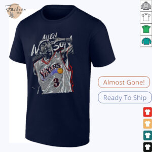 Allen Iverson 3 Philadelphia 76er the answer signature shirt