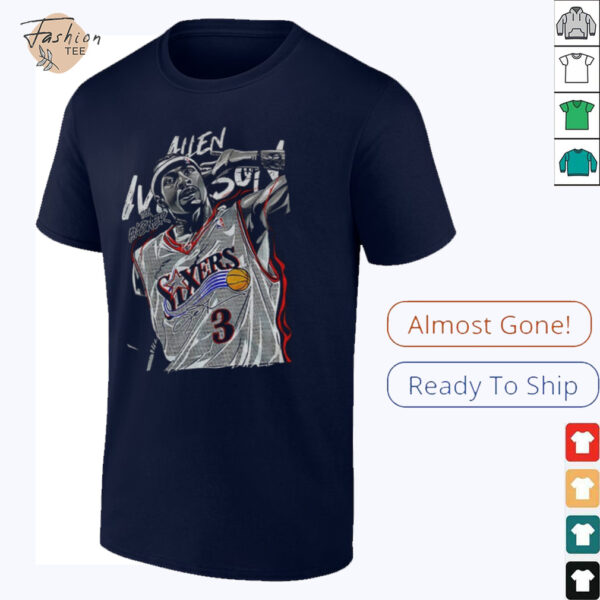 Allen Iverson 3 Philadelphia 76er the answer signature shirt