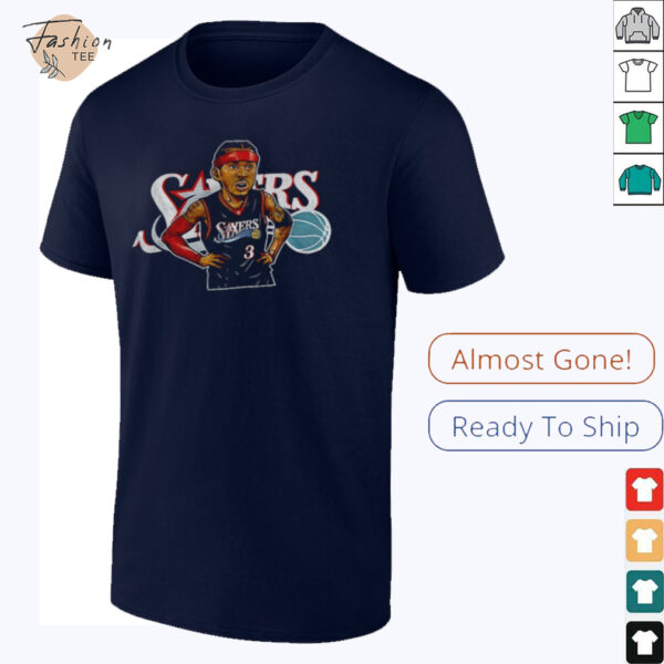 Allen Iverson 3 Philadelphia 76ers Basketball NBA shirt