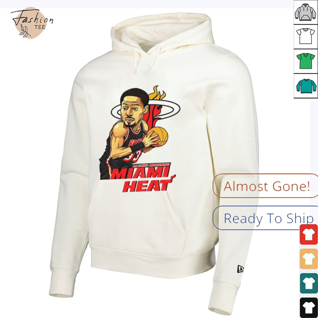 Alonzo Mourning Miami Heat NBA Basketball cartoon shirt Alonzo Mourning Miami Heat NBA Basketball cartoon shirt