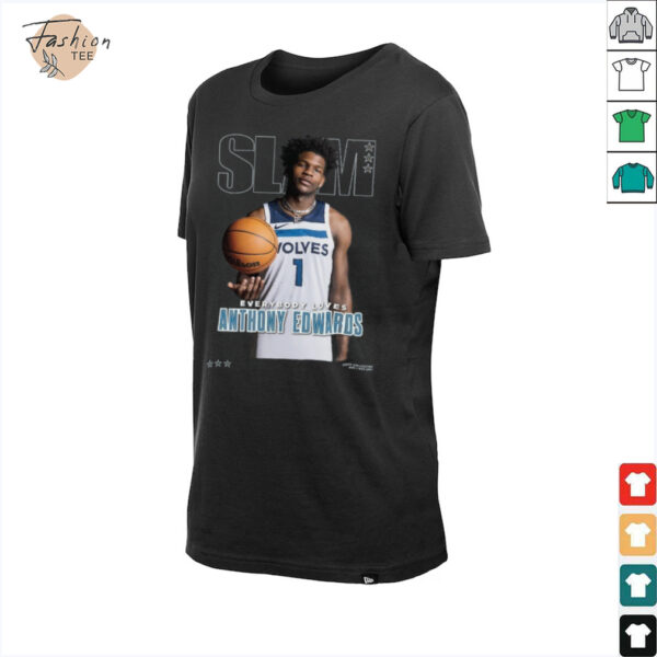 Anthony Edwards Minnesota Timberwolves SLAM Cover T Shirt_4_11zon