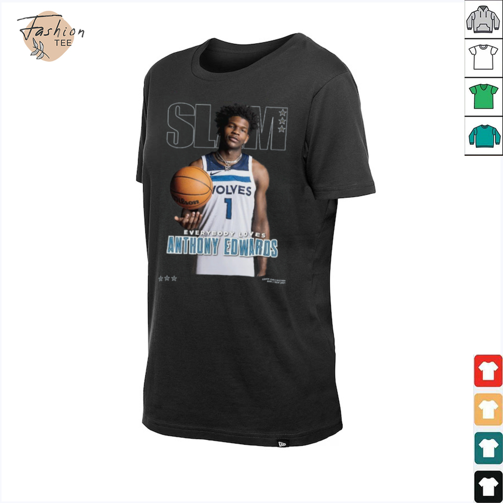 Anthony Edwards Minnesota Timberwolves SLAM Cover T Shirt_4_11zon Anthony Edwards Minnesota Timberwolves SLAM Cover T Shirt_4_11zon