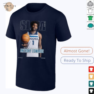 Anthony Edwards Minnesota Timberwolves SLAM Cover T Shirt_4_11zon