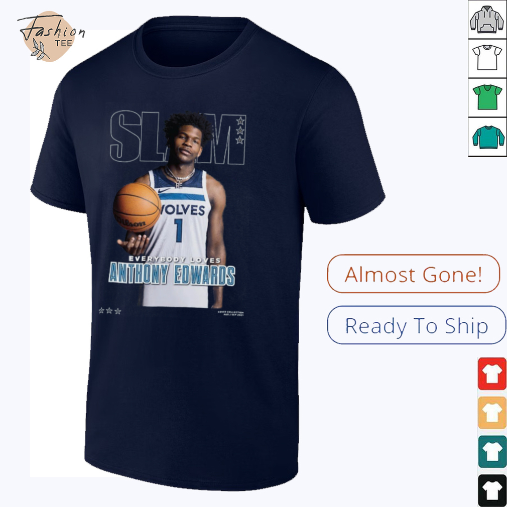Anthony Edwards Minnesota Timberwolves SLAM Cover T Shirt_4_11zon Anthony Edwards Minnesota Timberwolves SLAM Cover T Shirt_4_11zon