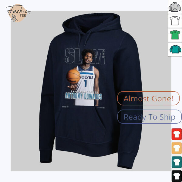 Anthony Edwards Minnesota Timberwolves SLAM Cover T Shirt_4_11zon