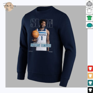 Anthony Edwards Minnesota Timberwolves SLAM Cover T Shirt_4_11zon