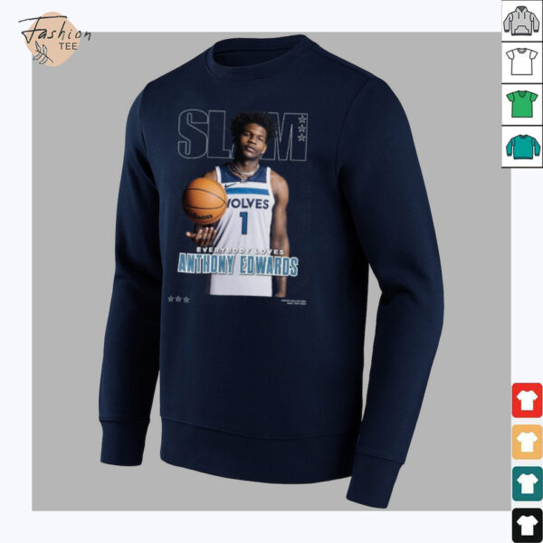 Anthony Edwards Minnesota Timberwolves SLAM Cover T Shirt_4_11zon
