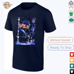 Auston Matthews Toronto Maple Leafs hockey signature shirt