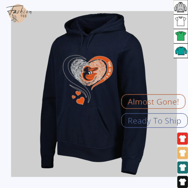 Baltimore Orioles It’s In My DNA Heart T Shirt