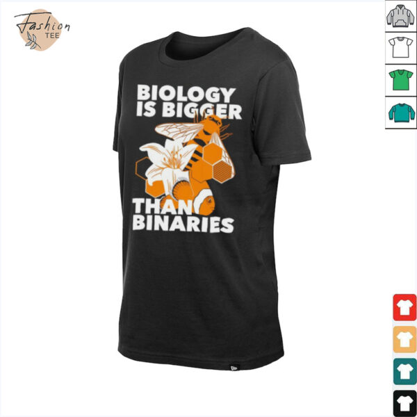 Bee and Nemo fish biology is bigger than binaries shirt